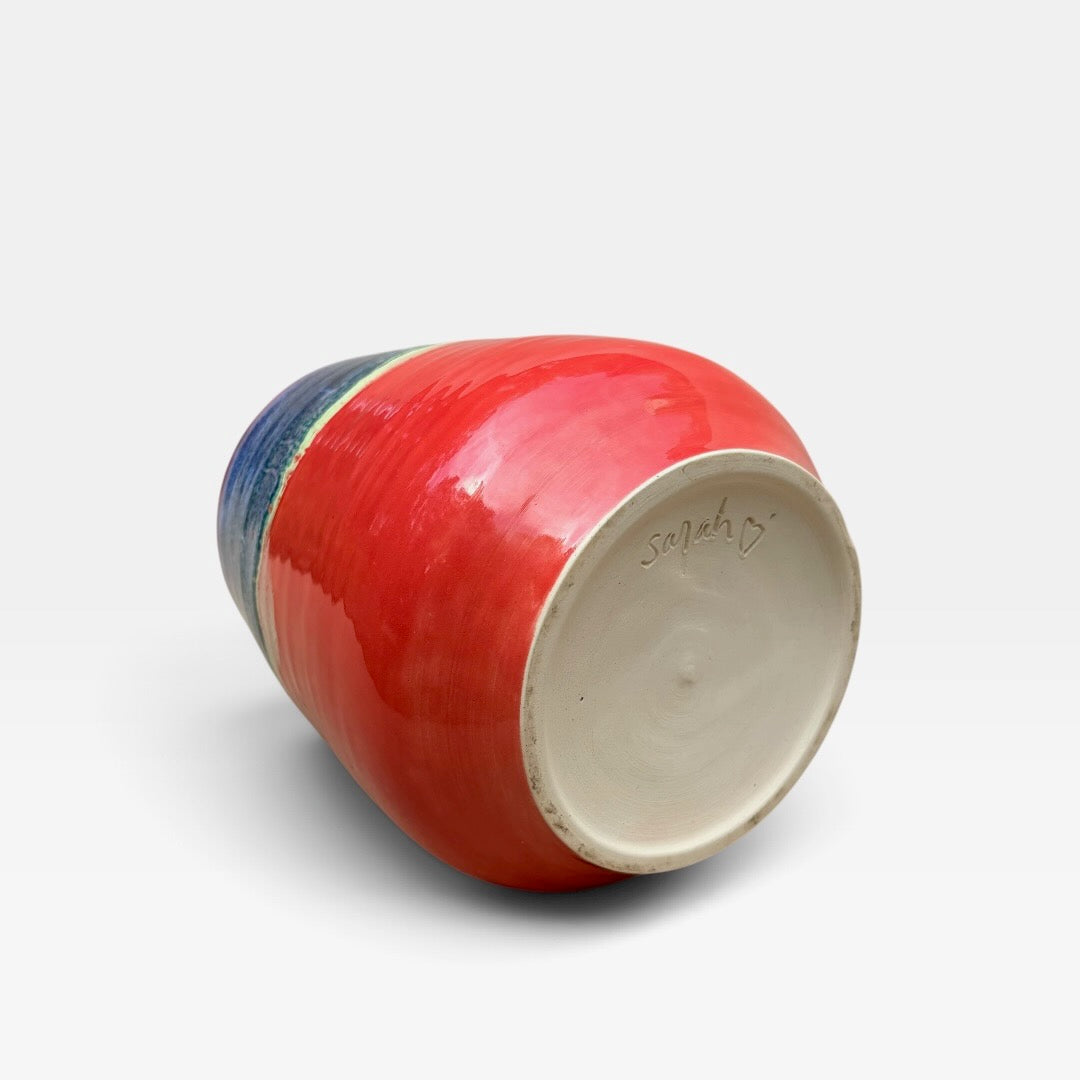 Ceramic Vase - Coastal Wave | Red