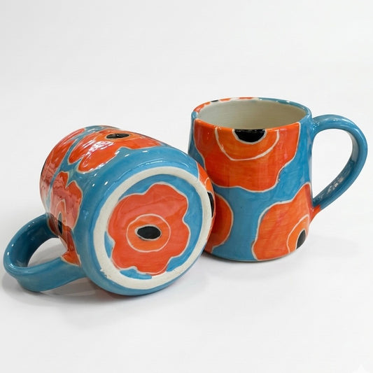 Ceramic Mug - Whimsical Poppy