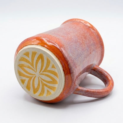 Ceramic Mug - Coastal Wave | Salmon & White