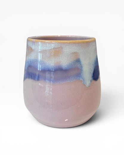 Ceramic Wine Tumbler - Coastal Wave | Lilac