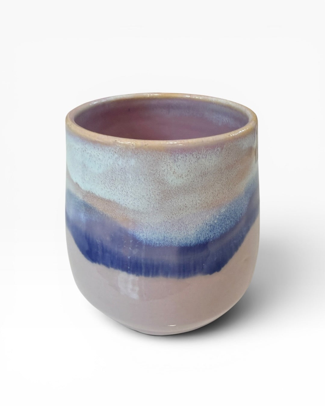 Ceramic Wine Tumbler - Coastal Wave | Lilac