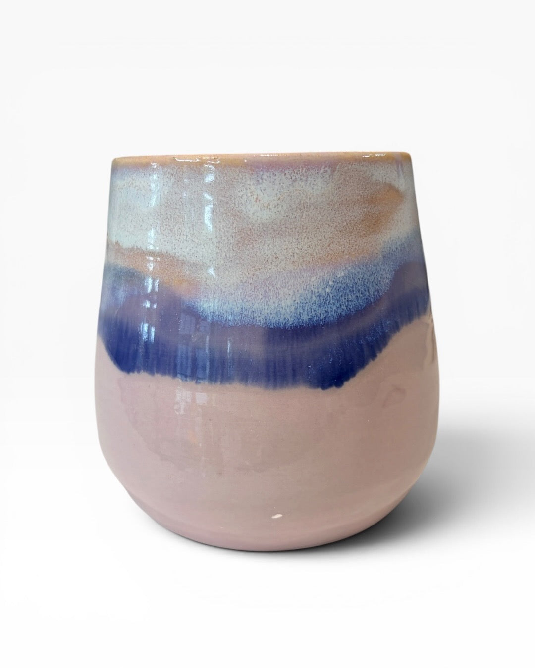 Ceramic Wine Tumbler - Coastal Wave | Lilac