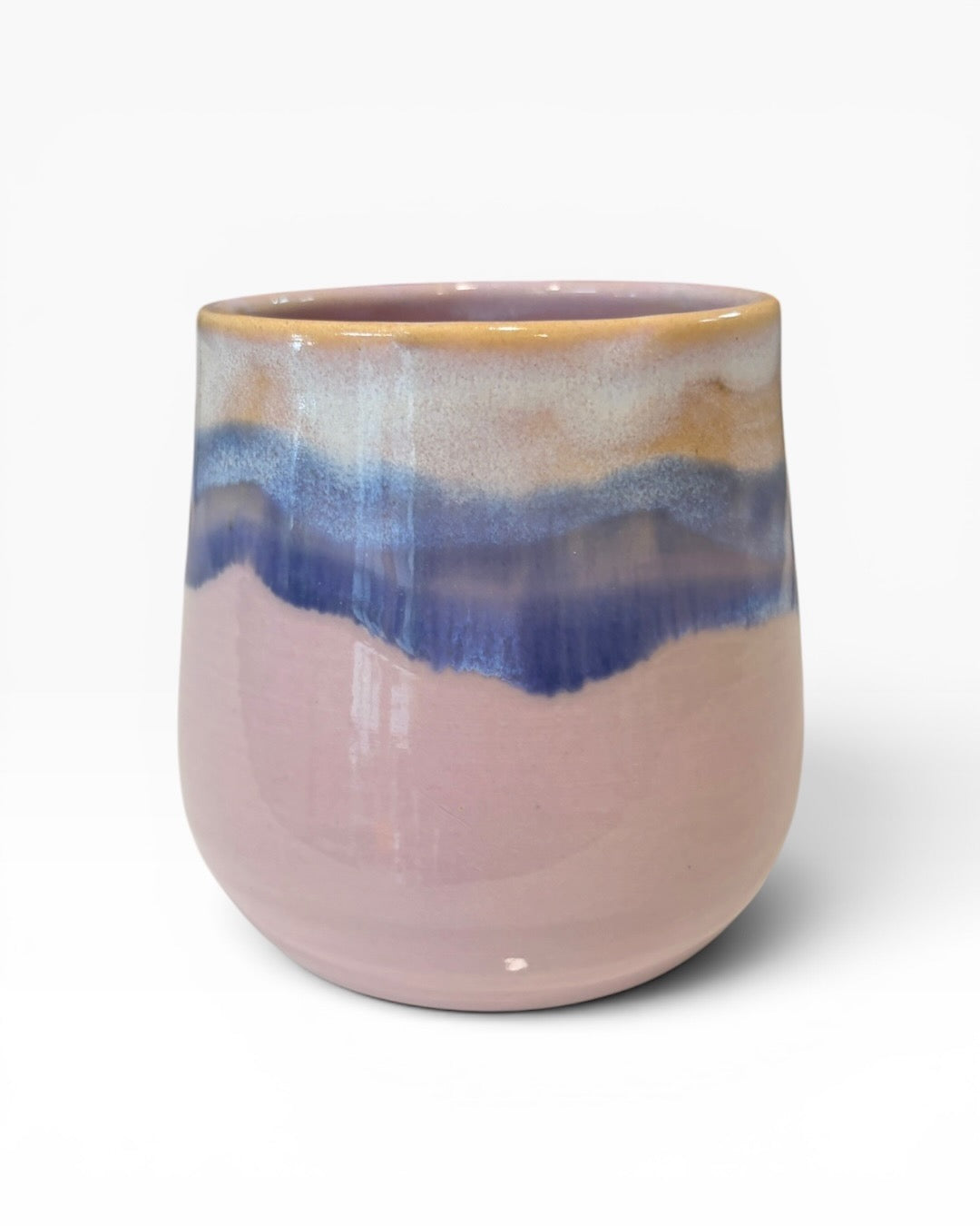 Ceramic Wine Tumbler - Coastal Wave | Lilac