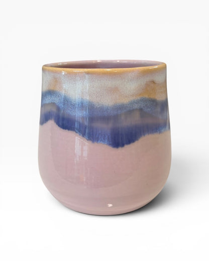 Ceramic Wine Tumbler - Coastal Wave | Lilac