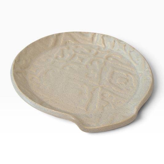 Ceramic Spoon Rest | Ivory