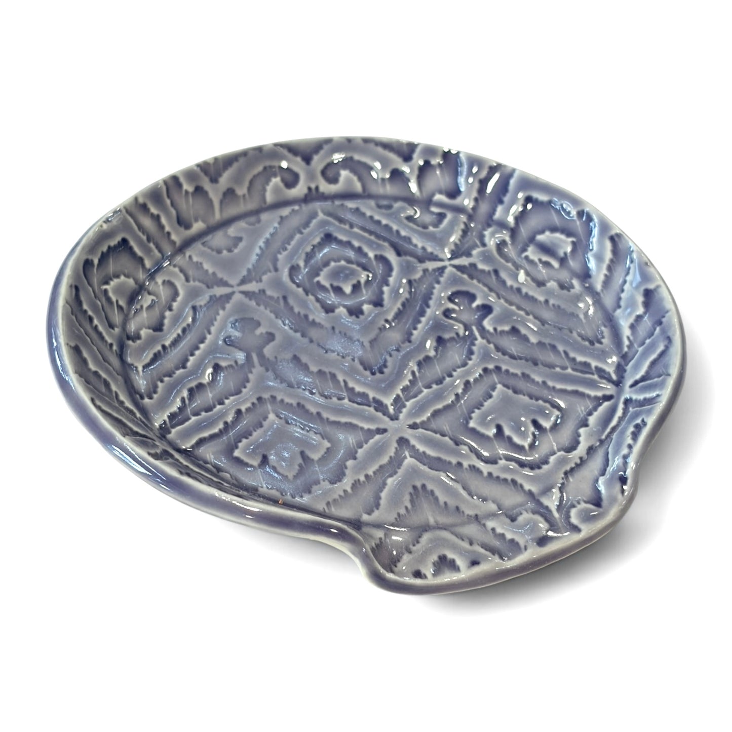 Ceramic Spoon Rest | Purple