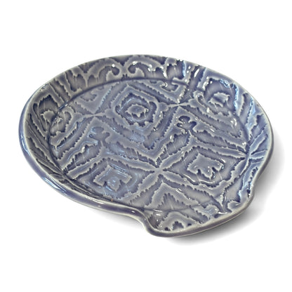 Ceramic Spoon Rest | Purple