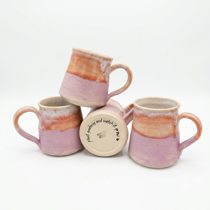 Ceramic Mug - Coastal Wave | Lilac & Salmon