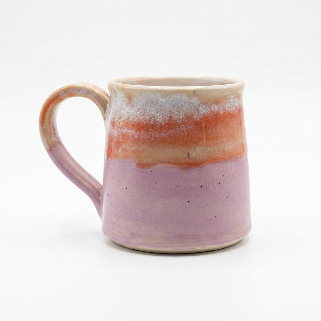 Ceramic Mug - Coastal Wave | Lilac & Salmon