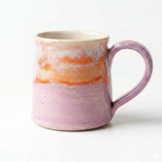 Ceramic Mug - Coastal Wave | Lilac & Salmon
