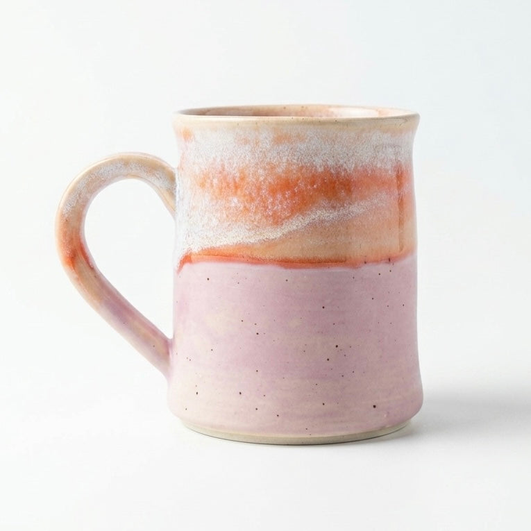 Ceramic Mug - Coastal Wave | Lilac & Salmon