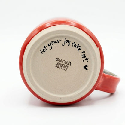 Ceramic Mug - Coastal Wave | Red & Teal
