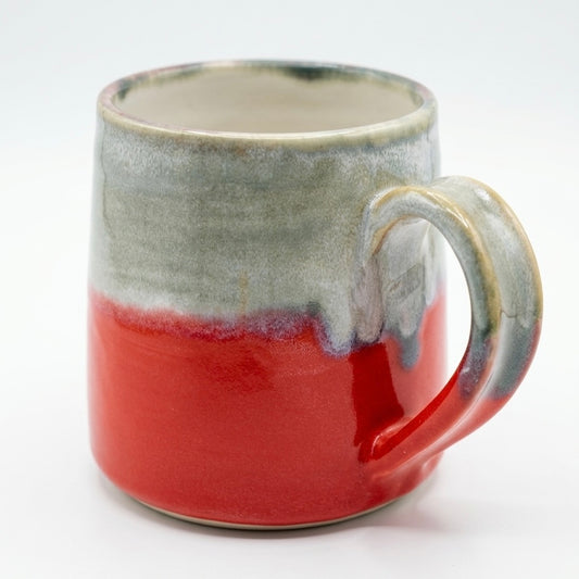 Ceramic Mug - Coastal Wave | Red & Teal