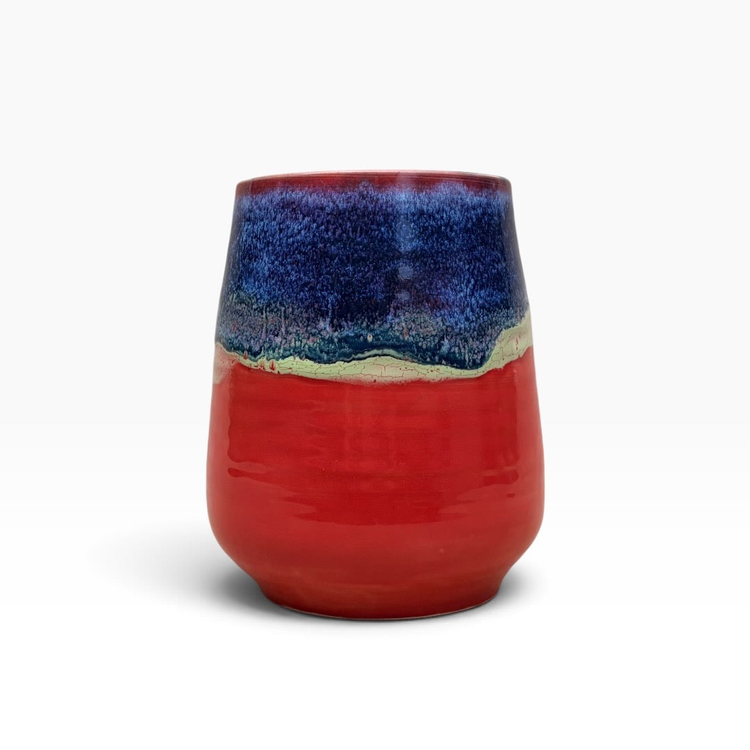 Ceramic Vase - Coastal Wave | Red