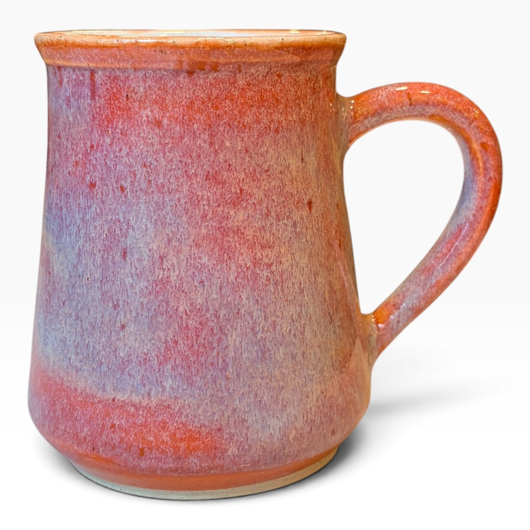 Ceramic Mug - Coastal Wave | Salmon & White