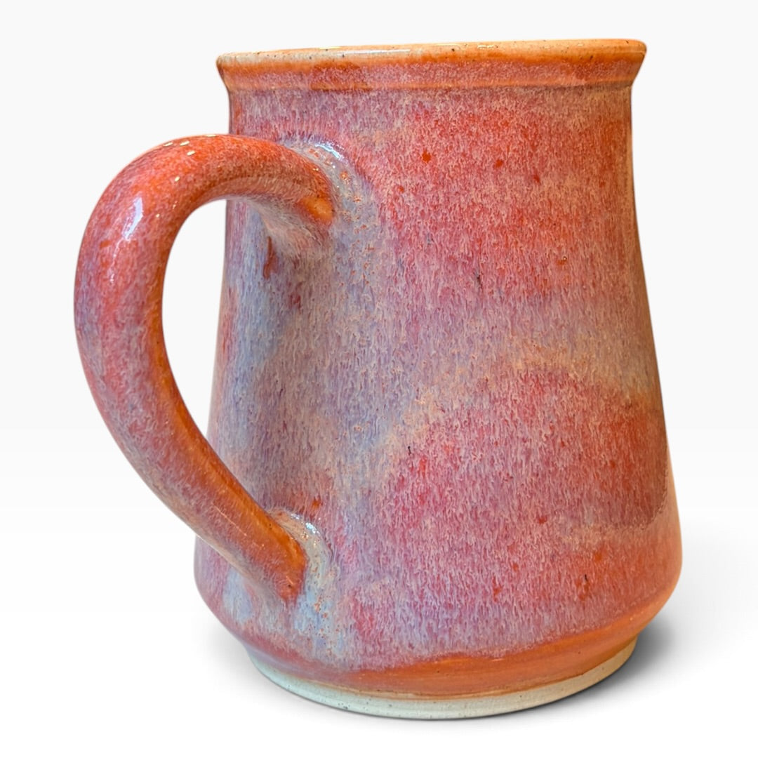 Ceramic Mug - Coastal Wave | Salmon & White