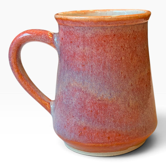 Ceramic Mug - Coastal Wave | Salmon & White