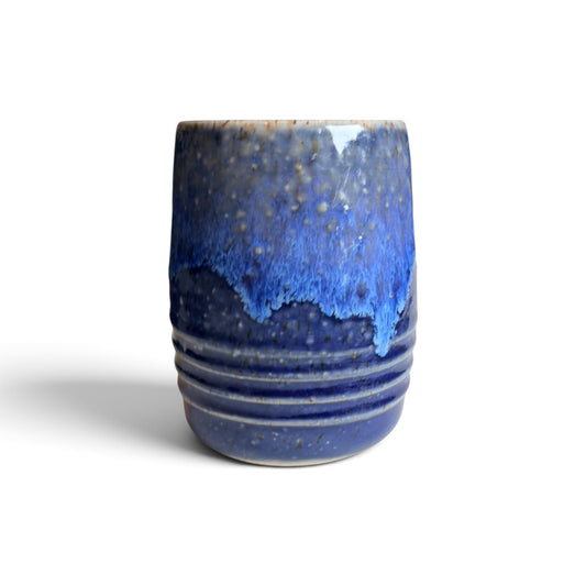 Ceramic Vase - Coastal Wave | Navy