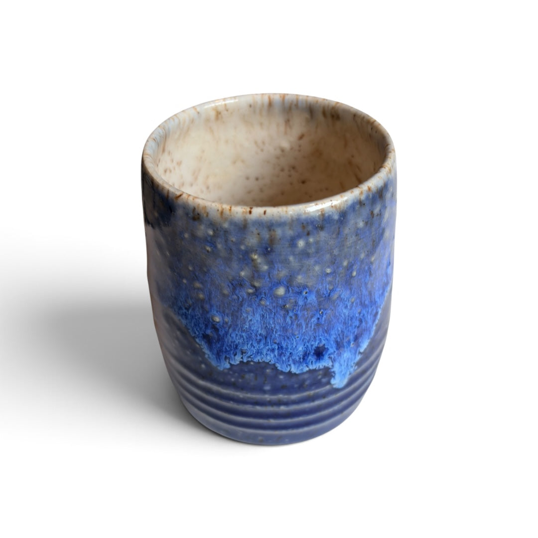 Ceramic Vase - Coastal Wave | Navy