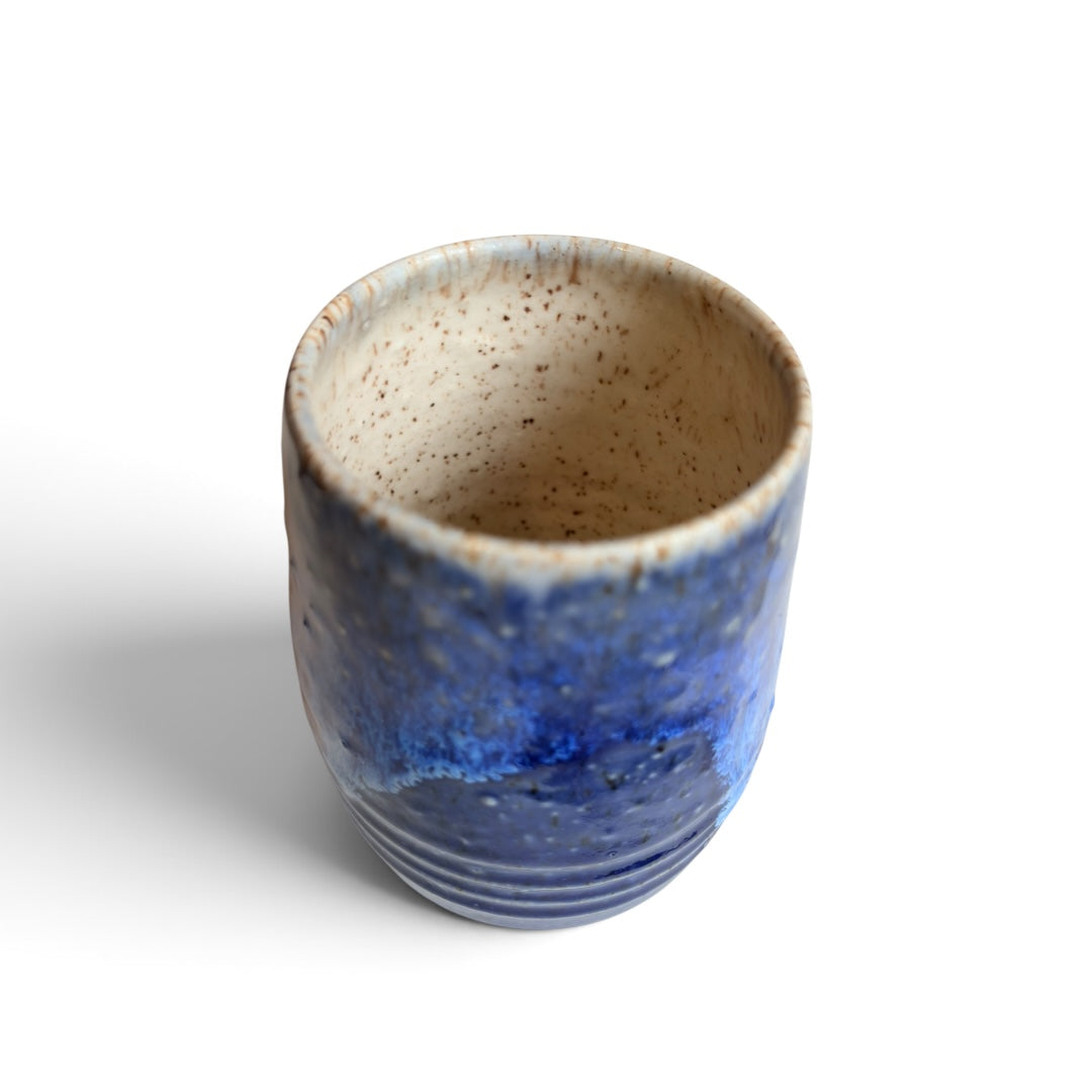 Ceramic Vase - Coastal Wave | Navy