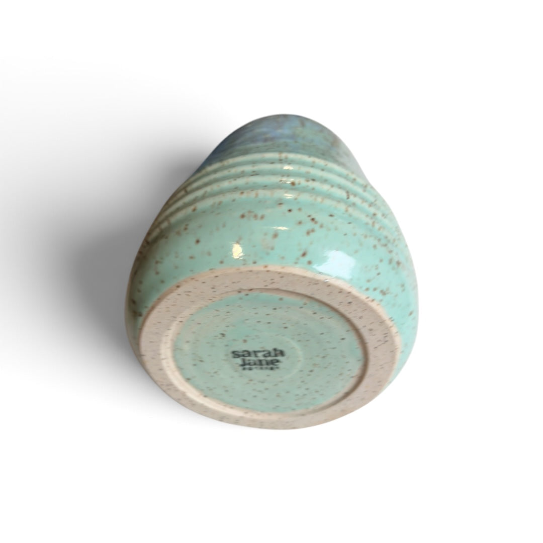 Ceramic Vase - Coastal Wave | Aqua